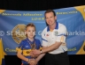 Under 10 Hurling Skills Winner Ruairi O’Boyle receives his award from Club Vice Chairman Michael Hardy